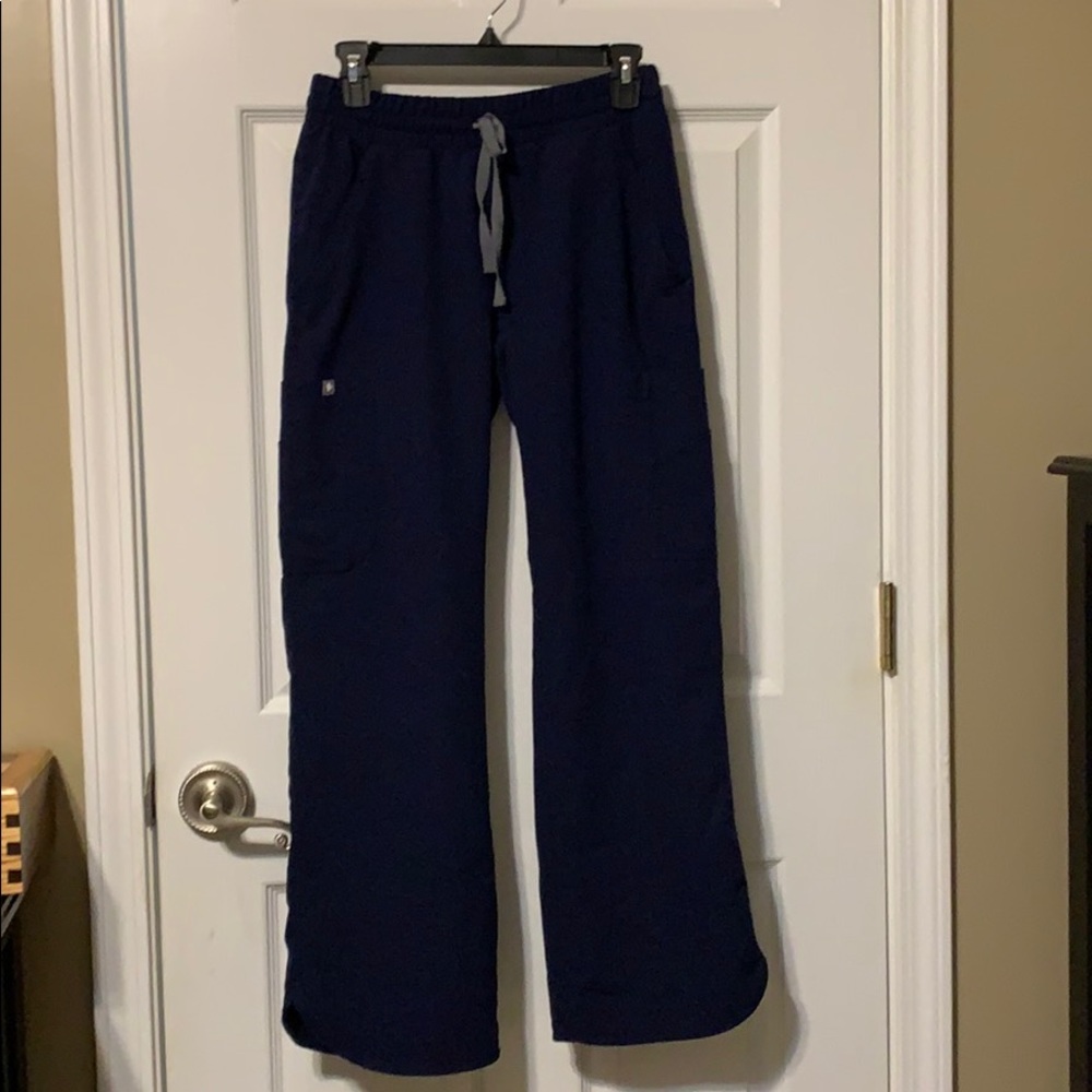 Figs Ica Wide Leg Scrub Pant - XS Navy